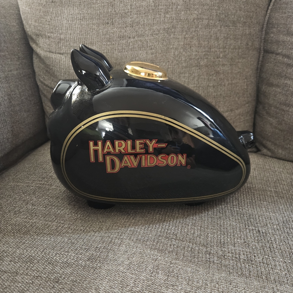 Harley-Davidson Black Piggy Bank